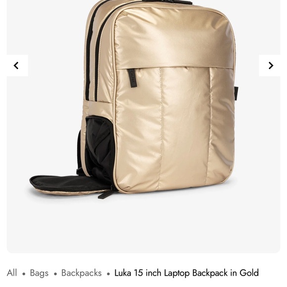 Calpak Gold Luka Backpack 15-Inch Laptop - Picture 10 of 12